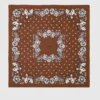 Zijden sjaal met bandana-print